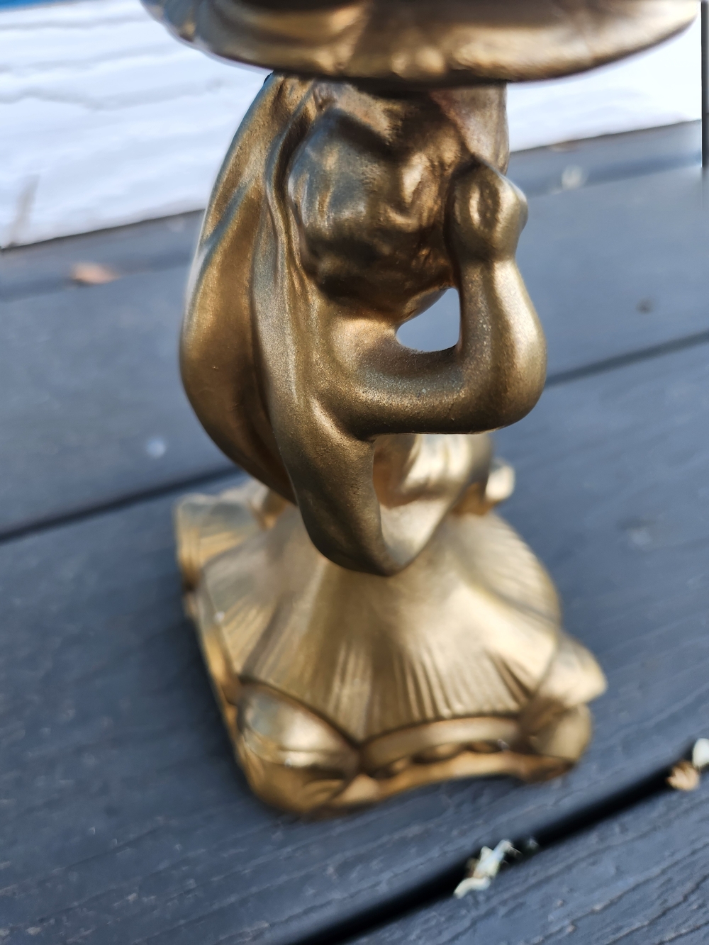Gold Cherub Candle Holder - Picture 7 of 8